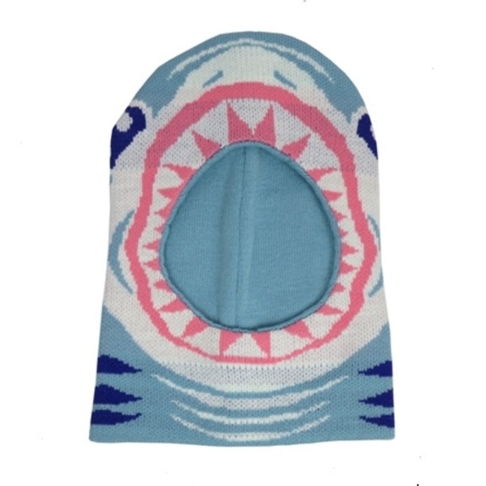 Shark Ski Mask Great White Open Face Hat Bin1 - Picture 4 of 4